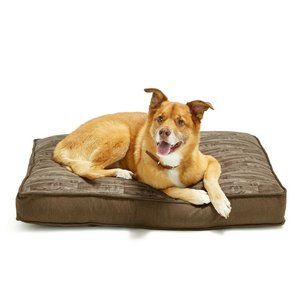Lacourte Pet Gusset Wood Look 27" x 36" Pet Bed - Brown